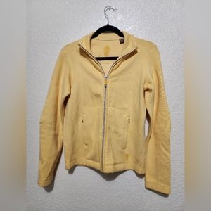 Tommy Bahama Women's XS Yellow Zip-Up Soft Stretch Cotton Jacket